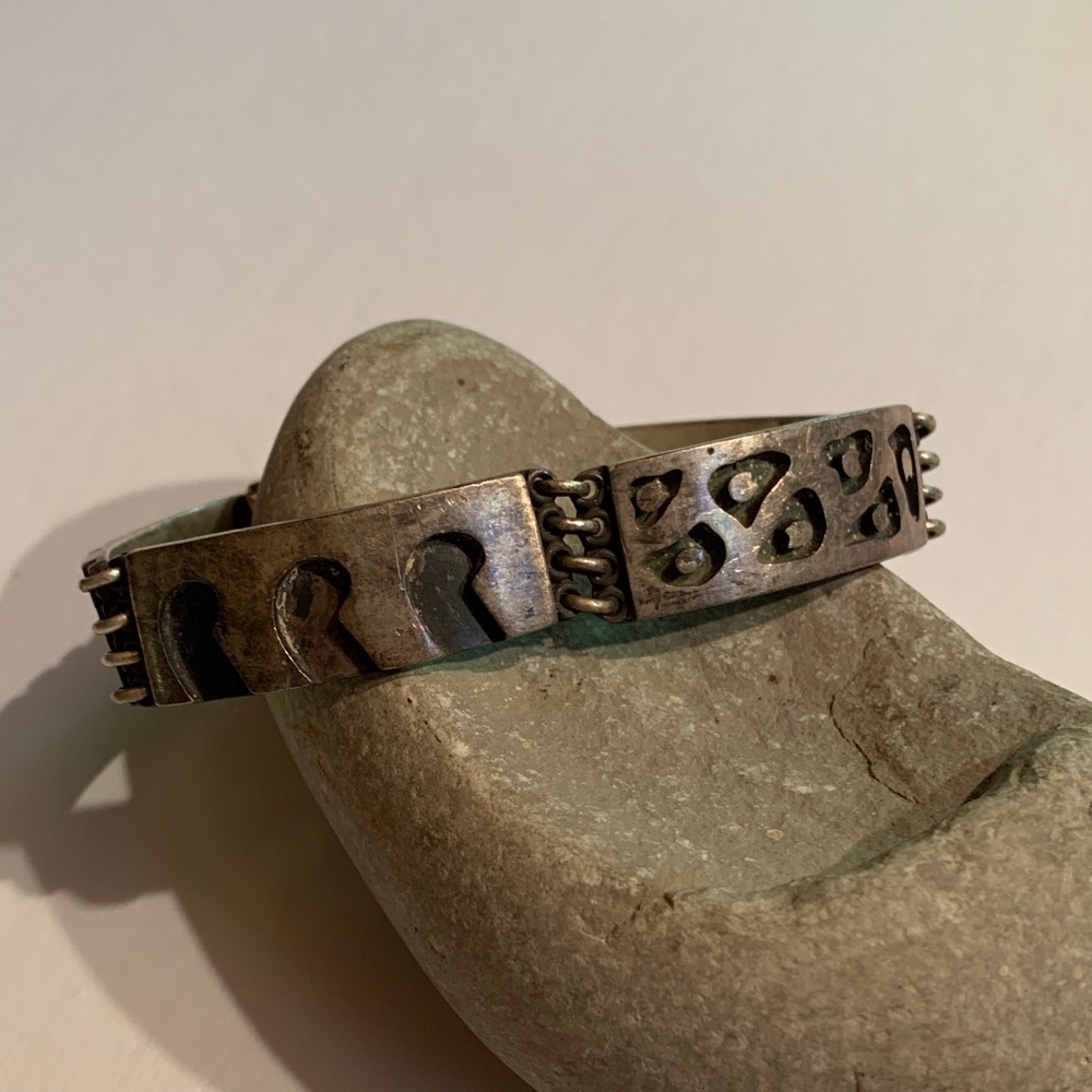 Jan Gjaltema Oxidized Silver Bracelet